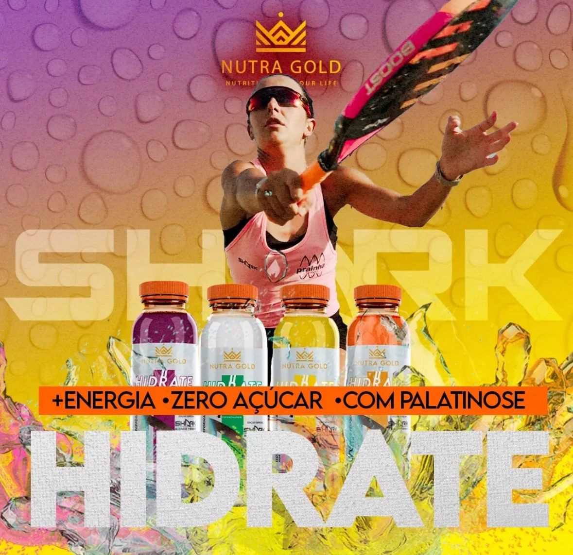 HIDRATE MARACUJA SHARK NUTRA GOLD 500ML