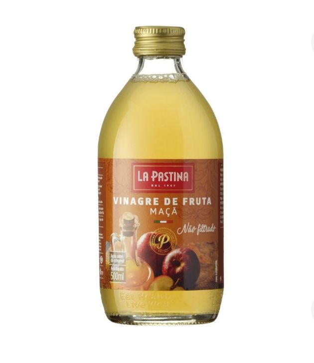 VINAGRE LA PASTINA MACA NAO FILTRADO 500ML