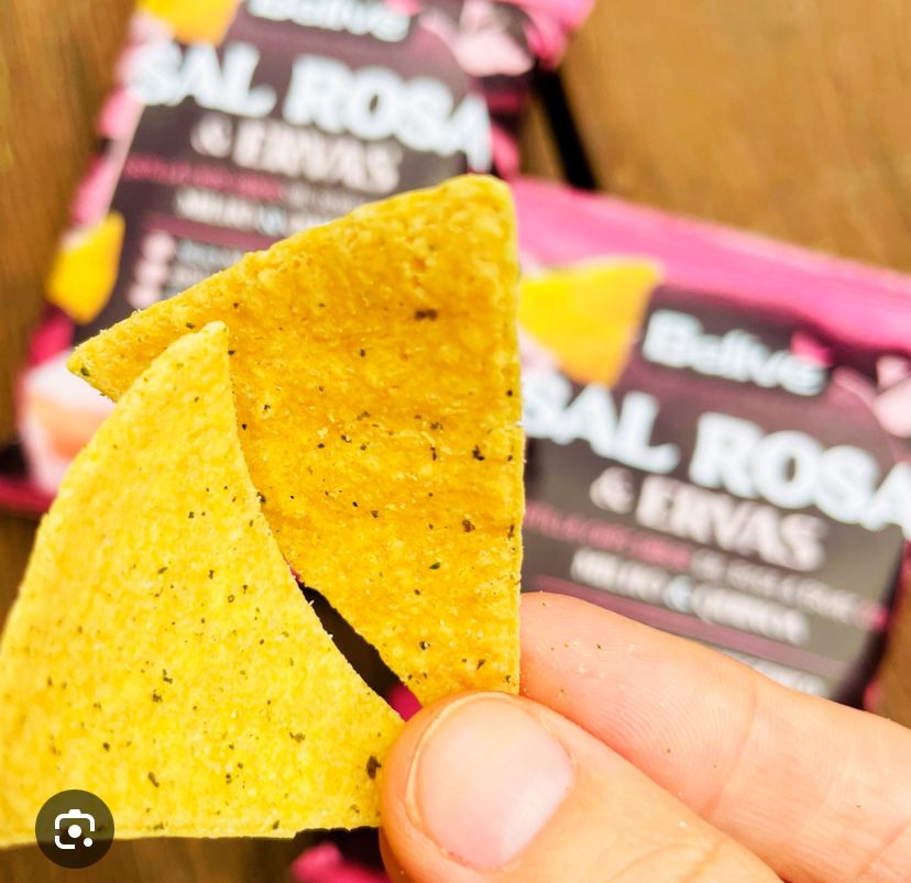 TORTILLA CHIPS SAL ROSA E ERVAS BELIVE 50G