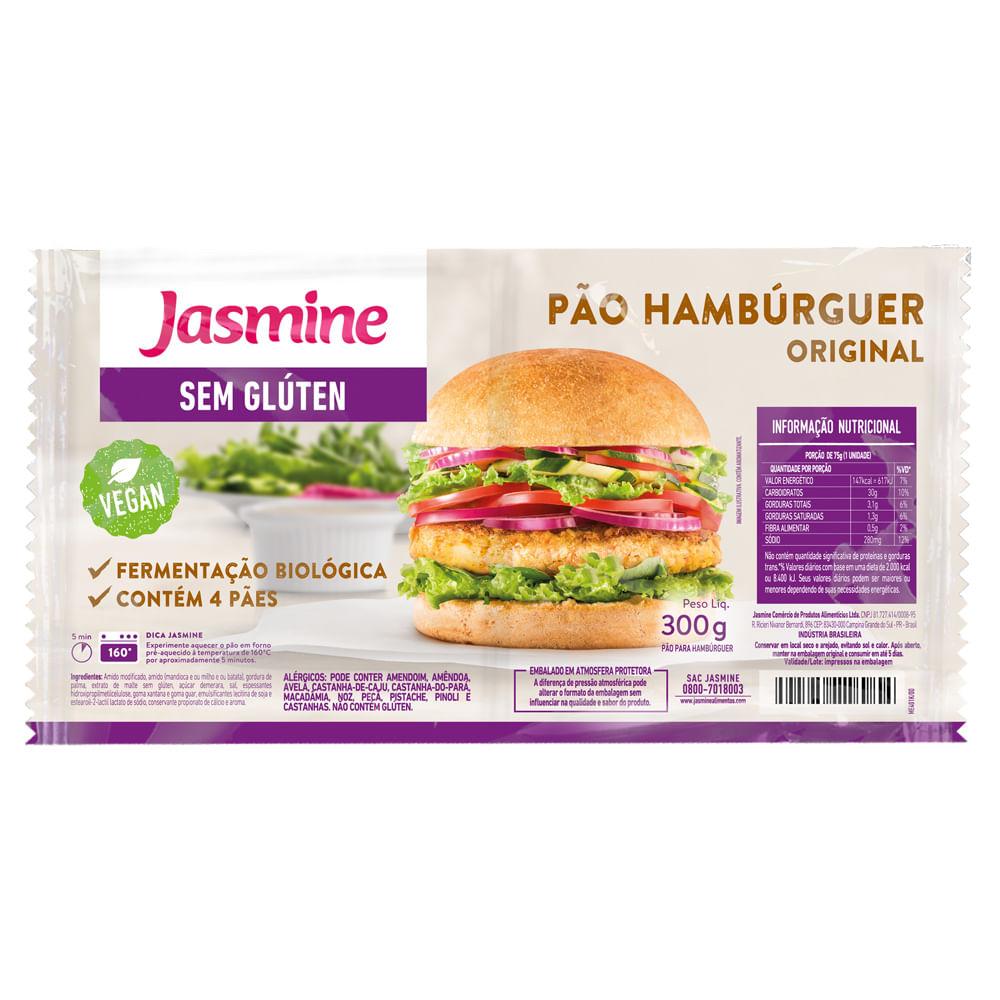 JASMINE PÃO S/ GLUTEN HAMBURGUER 300GR