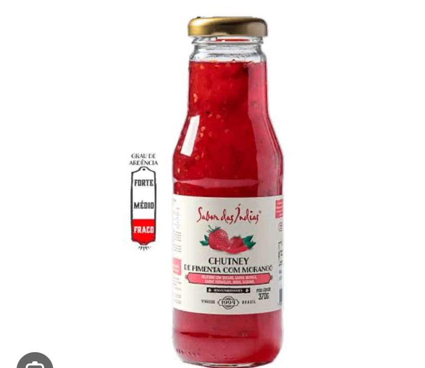 CHUTNEY PIMENTA C/MORANGO SABOR INDIAS 210G