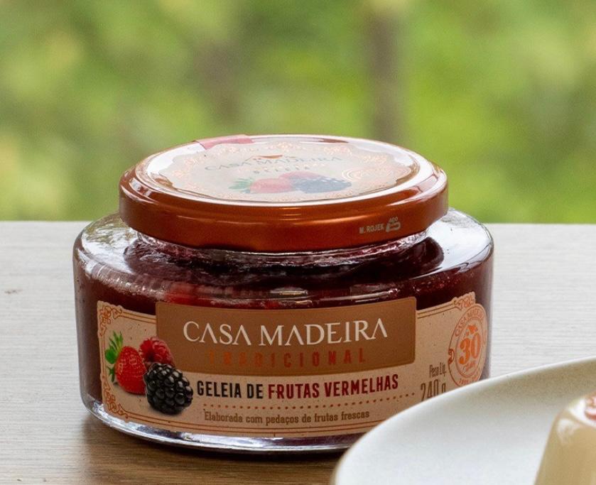 GELEIA CASA MADEIRA FRUTAS VERMELHAS 240G