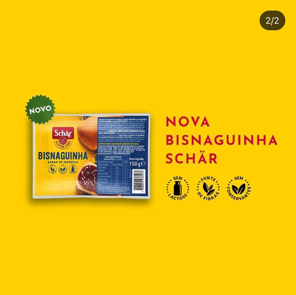 SCHAR BISNAGUINHA S/ GLUTEN 150G