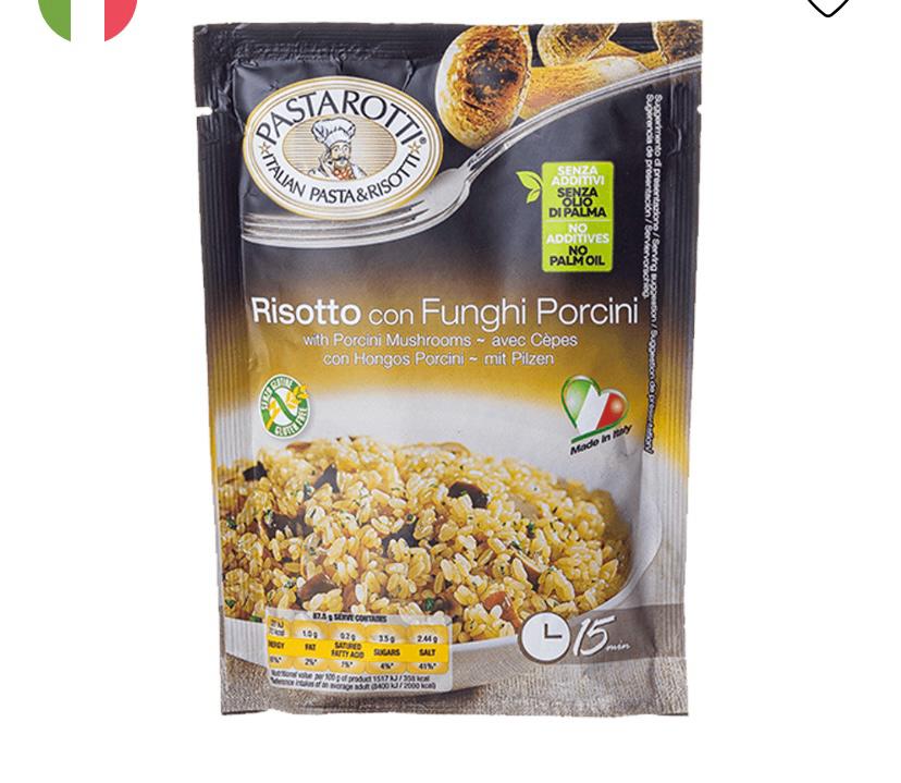 RISOTO FUNGHI PORCINI PASTAROTTI 175G