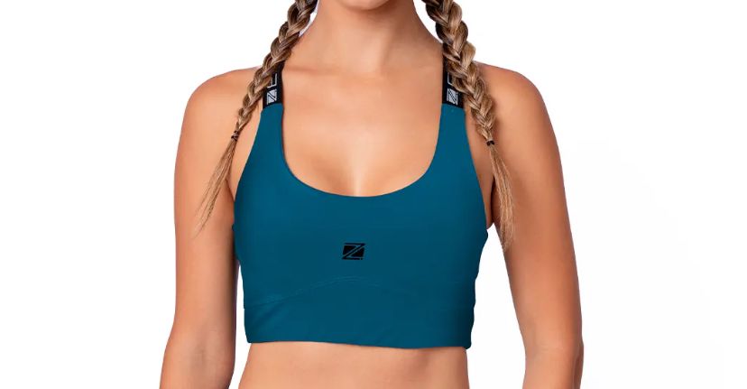 TOP CROSS FEMININO ZEIQ AZUL PETROLEO P