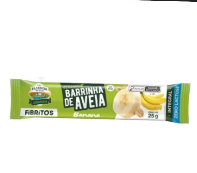 BARRINHA DE AVEIA S/ LACTOSE BANANA 25G