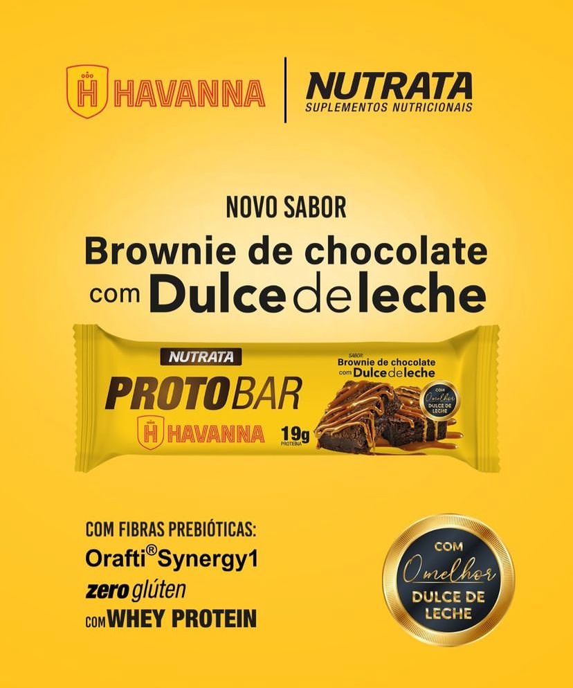 BARRINHA PROTOBAR HAVANNA BROWNIE 70G