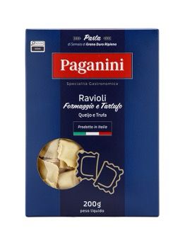 MAC RAVIOLI QUEIJO TRUFAS PAGANINI 200G