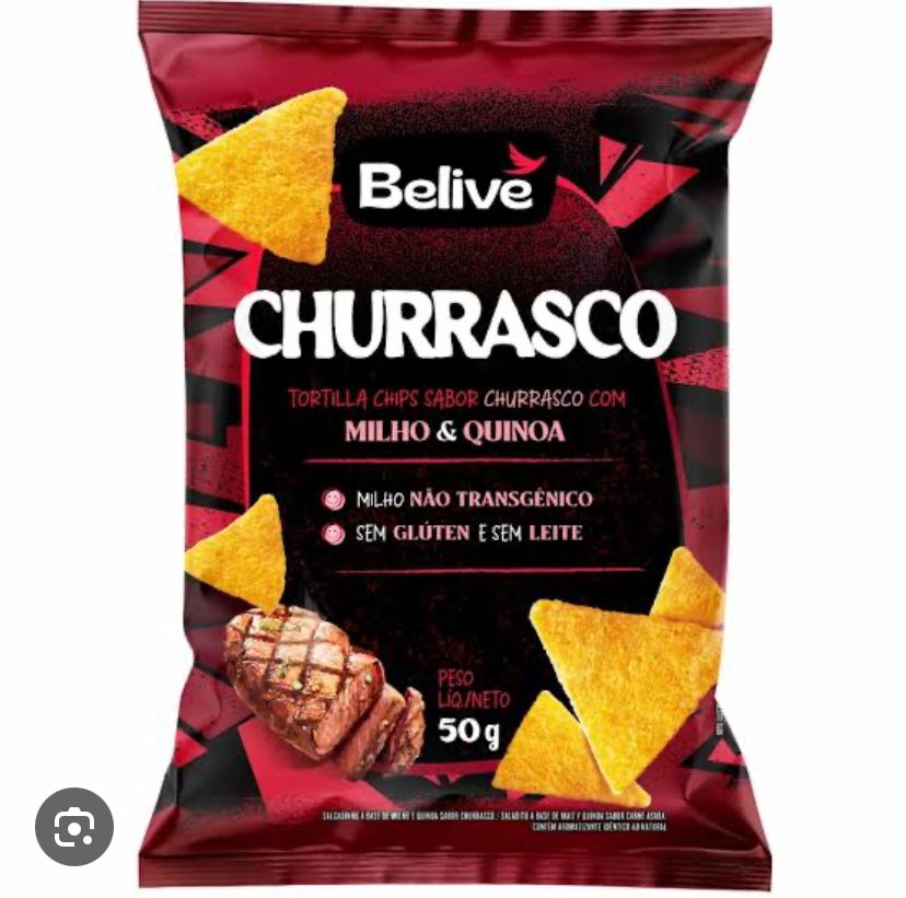 TORTILLA CHIPS CHURRASCO BELIVE 50G